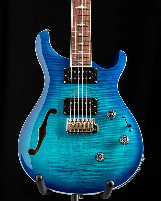 Mega Sale Paul Reed Smith SE Custom 24 Semi-Hollow Piezo Lake Blue