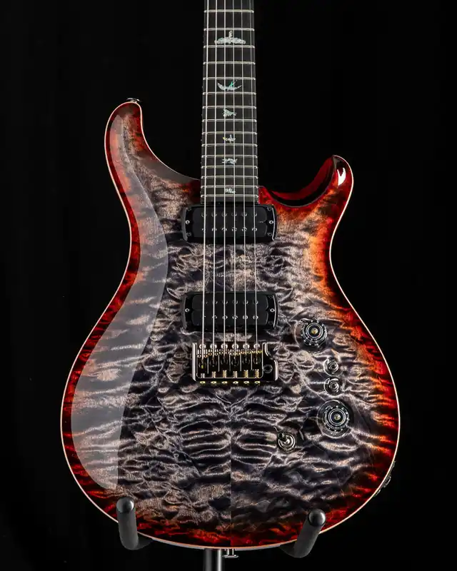 Special Discount Used Paul Reed Smith Wood Library Custom 24-08 Charcoal Cherry Burst B