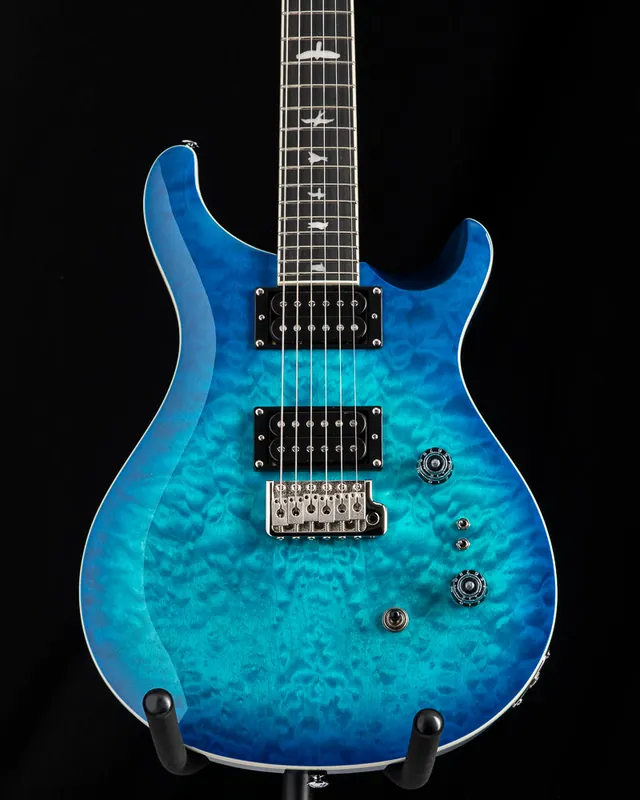 Price Cut Paul Reed Smith SE Custom 24-08 Quilt Lake Blue