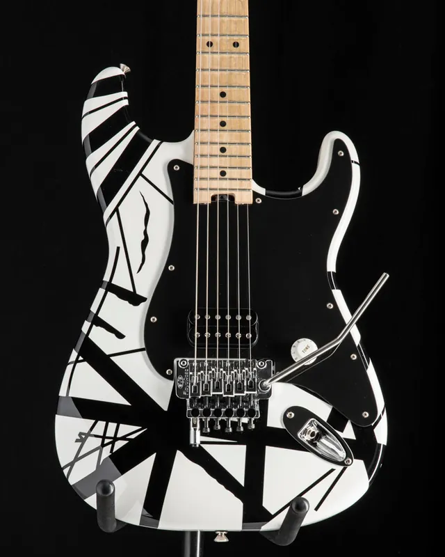 Hot Deal Used EVH Striped Series Black and White
