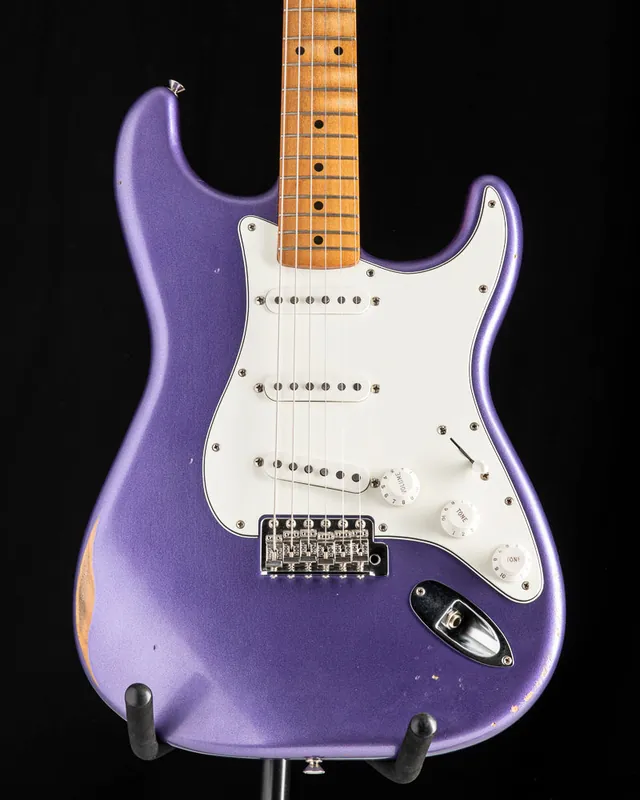 Special Offer Used Fender Vintera Road Worn Mischief Maker Stratocaster Metallic Pur