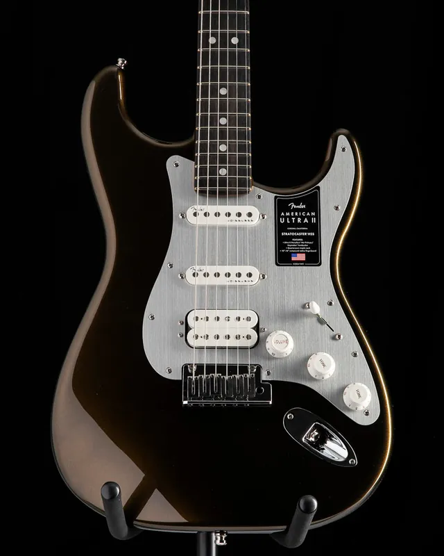 Free Delivery Fender American Ultra II Stratocaster HSS Texas Tea | Tea Stratocaster
