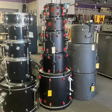 Used Ddrum 5PC HYBRID KIT AS-IS Drum Shell Kit Black Instant Buy