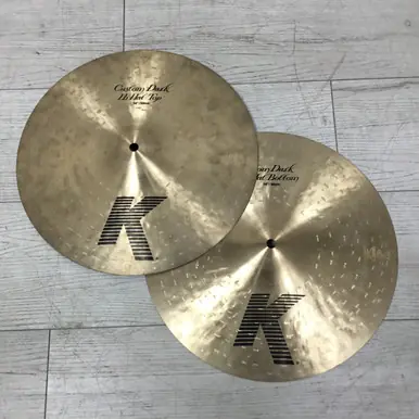 Used Zildjian K CUSTOM DARK 14 HI HAT PAIR Hi Hat Cymbals 14" Buy Online
