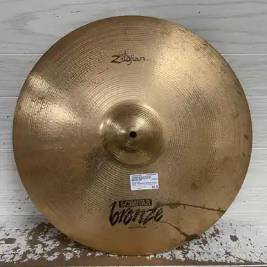 Handmade Used Zildjian 20IN SCIMITAR BRONZE RIDE KEYHOLE Ride Cymbal 20"