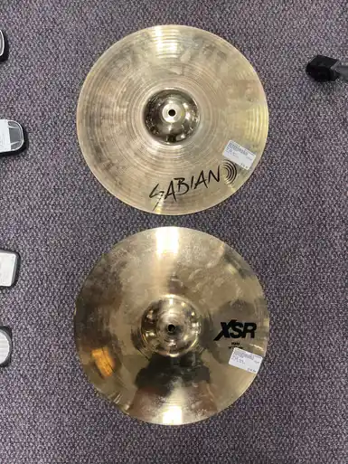 Used Sabian 14 XSR HATS Hi Hat Cymbals 14" Direct From Factory