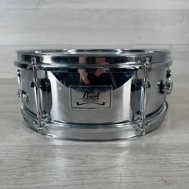 Used Pearl Steel Shell Snare Drum - 5 x 13-inch Super Sale