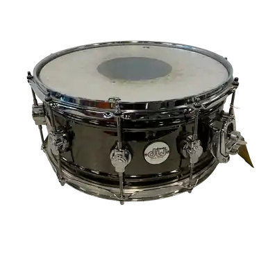 Used DW DESIGNER SERIES 14X6.0 BLACK NICKLE Metal Snare Drum 14" Money Back Guarantee
