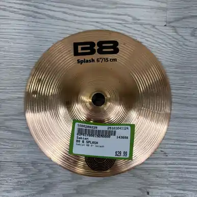 Used Sabian B8 6 SPLASH Splash Cymbal 6" Factory Price