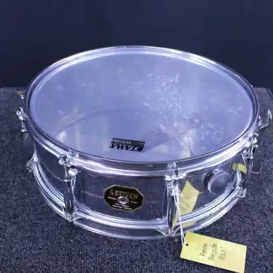 Used Gretsch 14 CHROME OVER BRASS STOP SIGN 70S Vintage Metal Snare Drum 14" Time-Limited