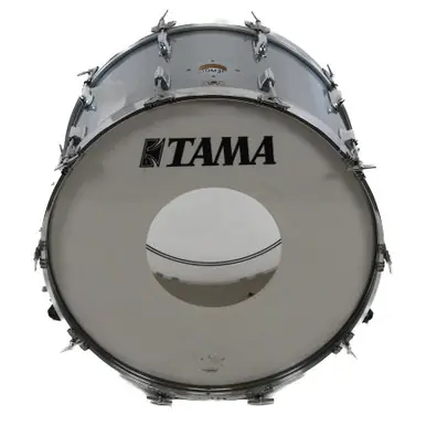 Used Tama IMPERIALSTAR 24IN KICK DRUM MIJ Vintage Kick Drum Silver/Gray 24" Kick Drum Factory Price