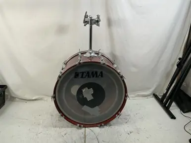 Used Tama SUPERSTAR MIJ + TOM MOUNT Vintage Kick Drum Wood 24" Kick Drum Today Only