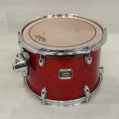 Used Yamaha 12x9 Oak Custom Rack Tom Red Sparkle Free Delivery