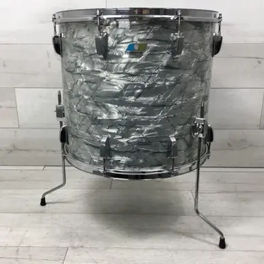 Used Ludwig FLOOR TOM 16X18 SKY BLUE PEARL Vintage Floor Tom Blue 18" Fast Shipping