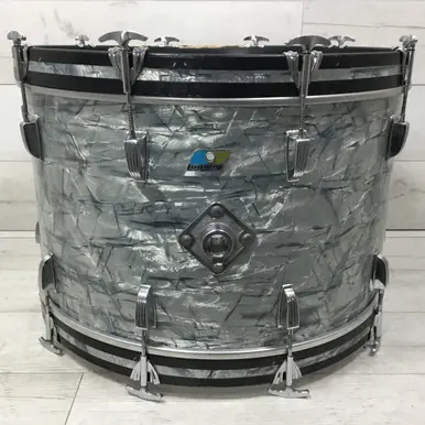 Super Sale Used Ludwig 1970S 14X24 KICK DRUM SKY BLUE PEARL Vintage Kick Drum Blue 24" Kick Drum
