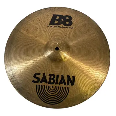 Used Sabian B8 16IN MEDIUM CRASH Crash Cymbal 16" Crafted