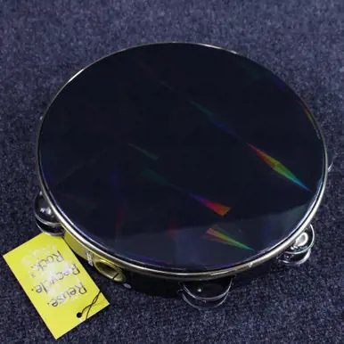 Used Remo 10 INCH TAMBOURINE DOUBLE ROW Hand Percussion Price Drop