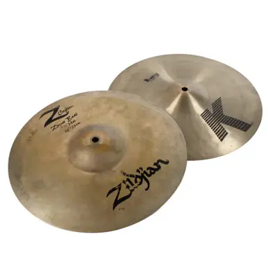 Used Zildjian K/Z HI HATS 13 Hi Hat Cymbals 13" Secure Checkout