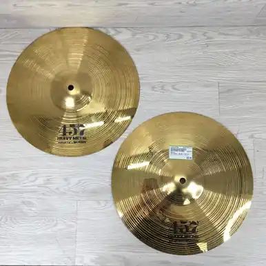 Best Choice Used Wuhan 457 HEAVY METAL 14IN HH Hi Hat Cymbals 14"