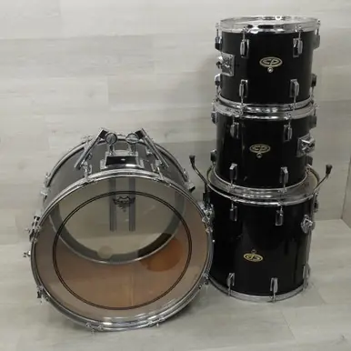 Crafted Used Cosmic Percussion DRUM KIT SHELLS Drum Shell Kit Black