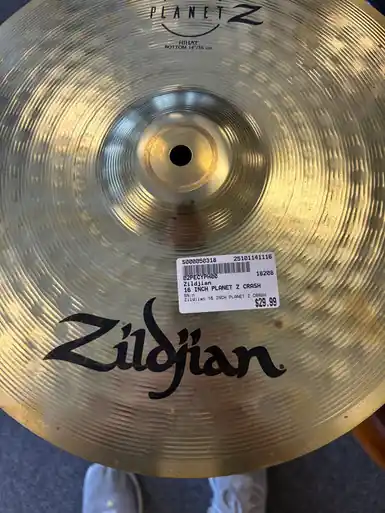 Top Pick Used Zildjian 16 INCH PLANET Z CRASH Crash Cymbal 16"