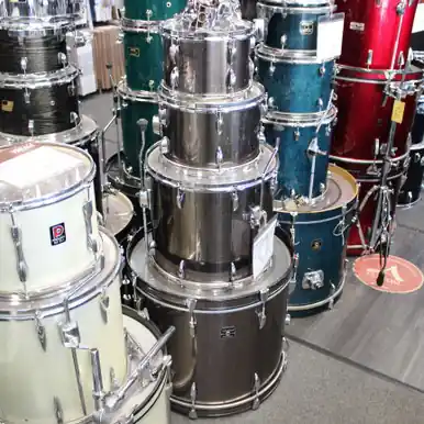Warranty Included Used Gretsch ENERGY 4 PC DRUM KIT Drum Shell Kit Silver/Gray