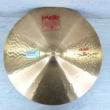 Direct From Manufacturer Used Paiste 2002 RED LABEL CRASH 18 Crash Cymbal 18"