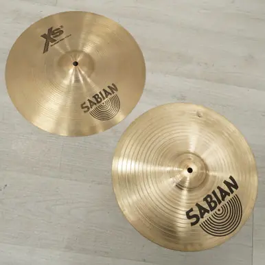 Used Sabian XS20 14" Medium/rock Hi Hat Cymbal Pair Premium