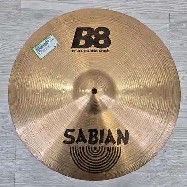 Used Sabian B8 16 THIN CRASH Crash Cymbal 16" Must Have