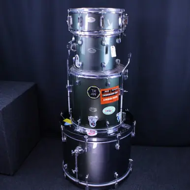 Worldwide Shipping Used Pearl 4PC Forum KIT Drum Shell Kit Silver/Gray