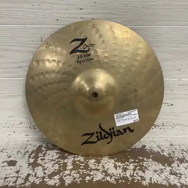 Express Delivery Used Zildjian 13IN Z CUSTOM HI HAT TOP Hi Hat Cymbals 13"