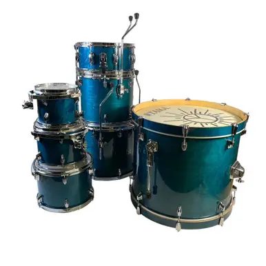 Professional Grade Used Tama SUPERSTAR CLASSIC 7PC 10 12 14 16 22 14 Drum Shell Kit Blue