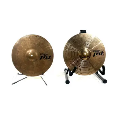 Used Paiste PST5 14IN HI HATS Hi Hat Cymbals 14" Premium