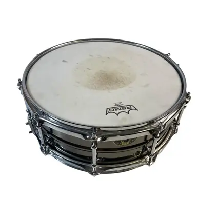 Weekend Sale Used Ludwig BLACK MAGIC 14 X 5.5 Metal Snare Drum 14"