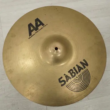 Used Sabian 18" Aa Medium Thin Crash Cymbal Big Sale
