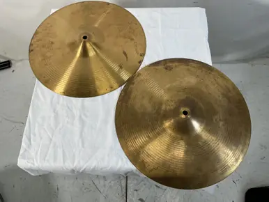 Super Sale Used 14 INCH HIHATS Hi Hat Cymbals 14"
