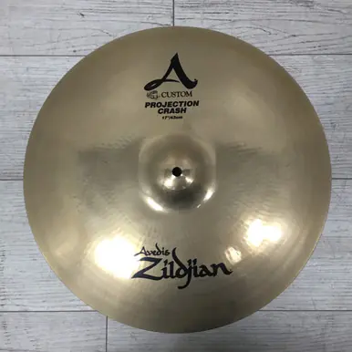 Used Zildjian A CUSTOM 17 PROJECTION CRASH Crash Cymbal 17" Direct From Manufacturer