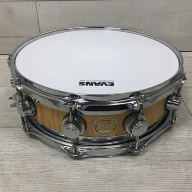 Used DW COLLECTORS 5X14 SATIN MAPLE EDGE Wood Snare Drum 14" Wholesale