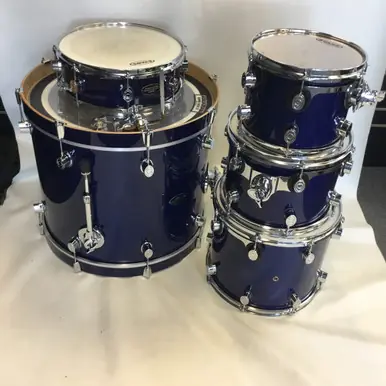 Used PDP LX SERIES 5PC KIT Drum Shell Kit Blue Price Cut