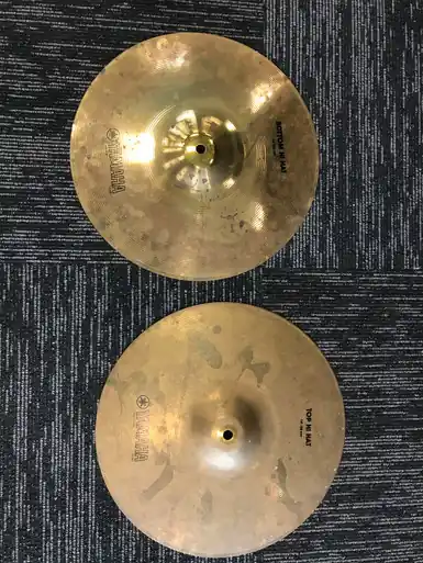 Used Yamaha 14IN VINTAGE HATS Hi Hat Cymbals 14" Reduced Price