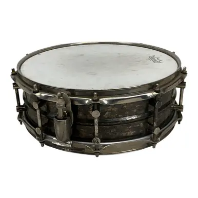 Express Delivery Used Pork Pie 14x5 Brass Patina Snare Metal Snare Drum 14"