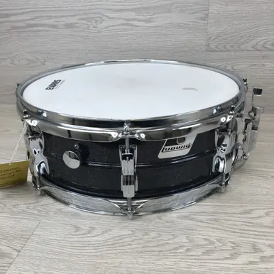Buy Online Used Ludwig ACROLITE 14X5 BLACK GALAXY SNARE Metal Snare Drum 14"