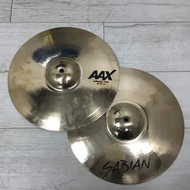 Cheap Used Sabian AAX X-PLOSION HATS 14 INCH Hi Hat Cymbals 14"