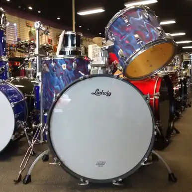 Used Ludwig 1966 3 PIECE LUDWIG SHELL PACK Drum Kit Custom Graphics 22" Kick Drum Popular