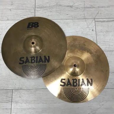 Used Sabian B8 13 HI HATS PAIR Hi Hat Cymbals 13" Same Day Shipping