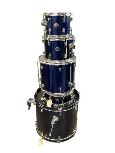 Used LUDWIG PINNACLE 5PC SHELLS Drum Shell Kit Blue Get Yours