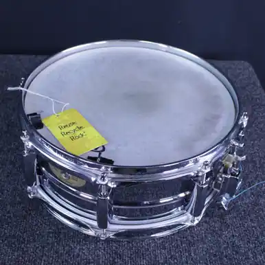 Used Pearl SENSITONE STEEL SNARE 12X4.5 Metal Snare Drum 12" High Quality