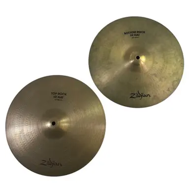 Time-Limited Used Zildjian 14IN AVEDIS ROCK HI HATS Hi Hat Cymbals 14"