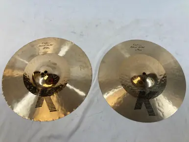 Fresh Stock Used Zildjian 14 1/4" CUSTOM HYBRID K SERIES Hi Hat Cymbals