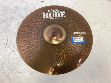 Secure Checkout Used Paiste 18IN RUDE CRASH/RIDE Cymbal